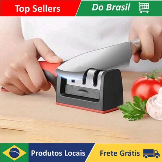 Facas Sharpster Sharpster Afiador de Facas Profissional Tesoura Garfos Cozinha Gourmet Churrasco-Entrega Rápida Para Todo Brasil