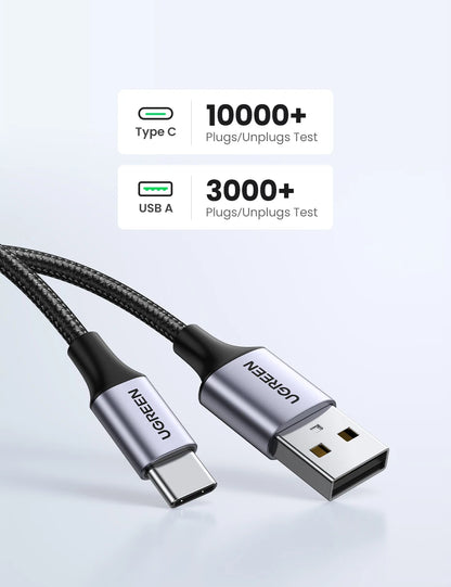 Cabo USB Tipo C UGREEN 3A 18 W Carregamento rápido